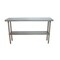 Bk Resources Work Table Stainless Steel W/Undershelf, Plastic bullet feet 60"Wx18"D SVT-1860 - alternate 8